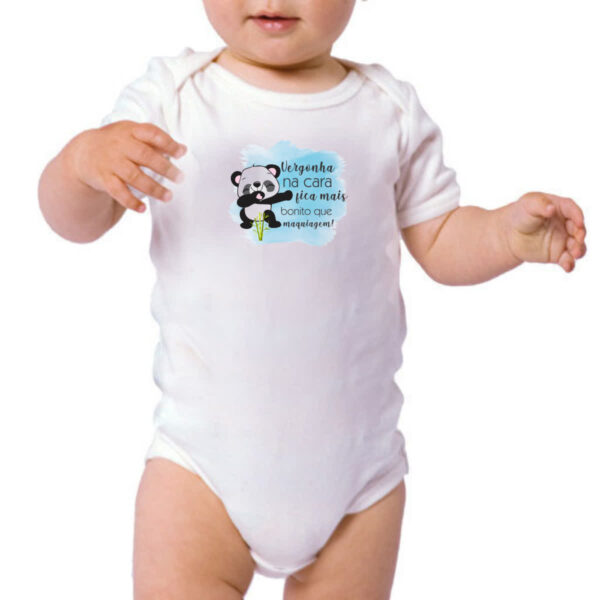 Body infantil Panda vergonha na cara - Imagem 3