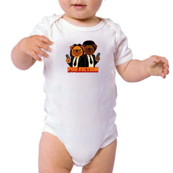 Body infantil Pug Fiction parodia filme - Imagem 3