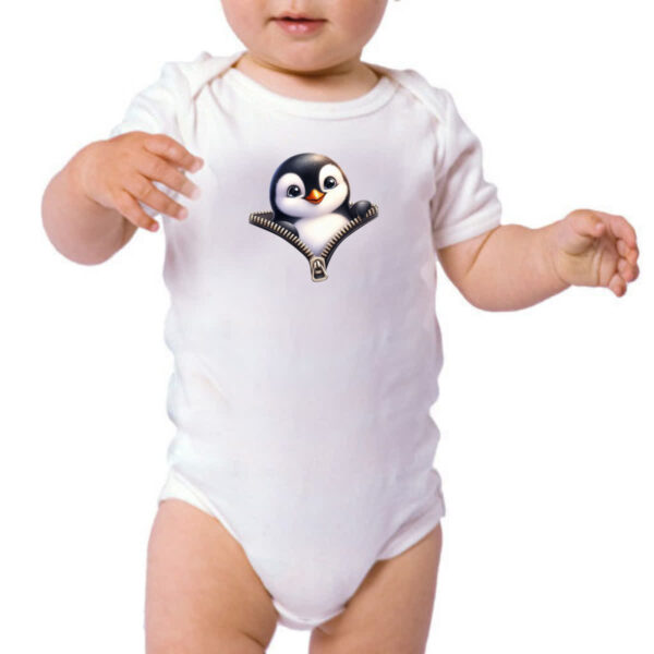 Body infantil Pinguin no ziper - Imagem 3