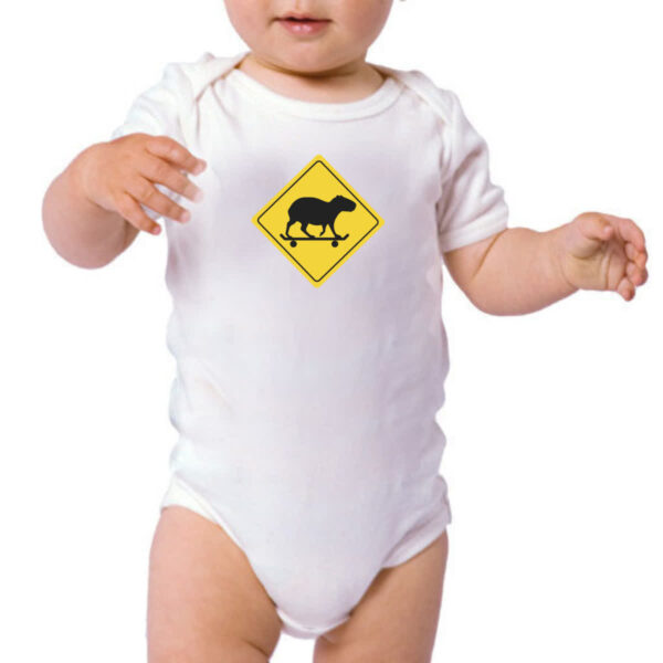 Body infantil Placa capivara de skate - Imagem 3
