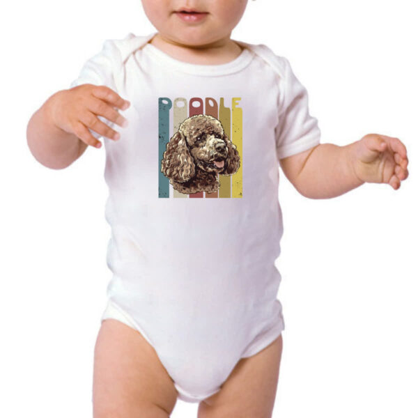 Body infantil Poodle retro vintage - Imagem 3