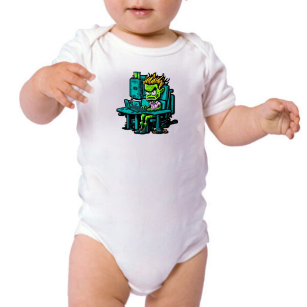 Body infantil Programador Escravo Zumbi - Imagem 3