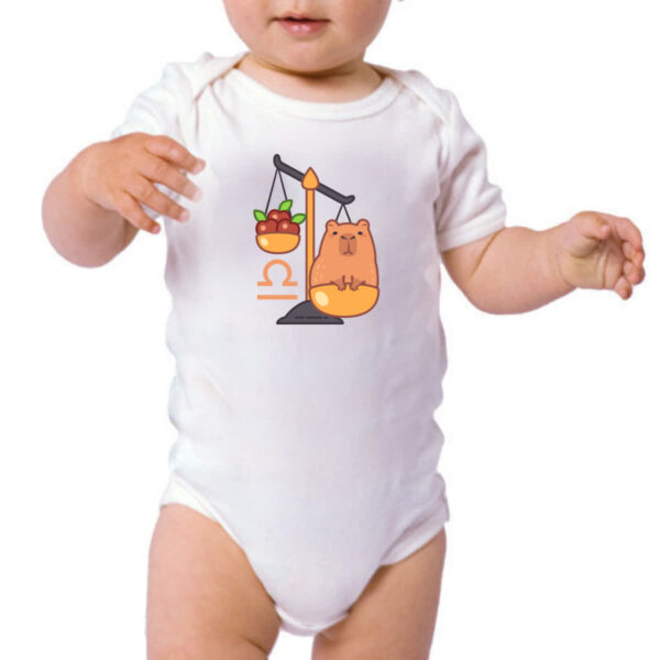 Body infantil Signo Capivara Libra - Imagem 3