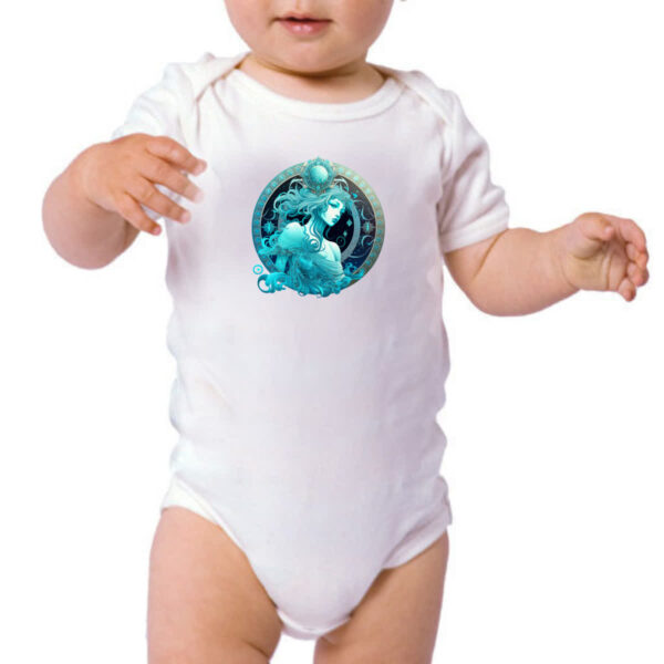 Body infantil Signo de Aquario placa de luxo - Imagem 3