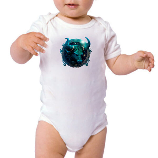 Body infantil Signo de touro logo de luxo - Imagem 3