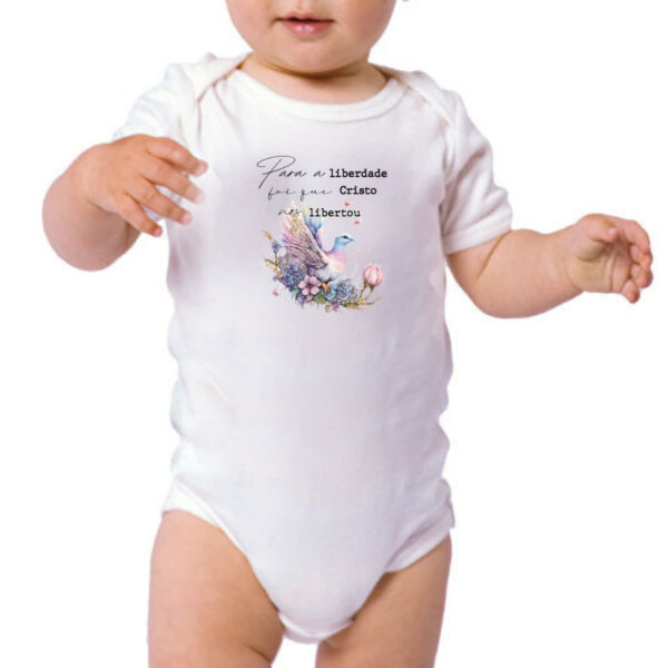 Body infantil Salmos Liberdade - Imagem 3
