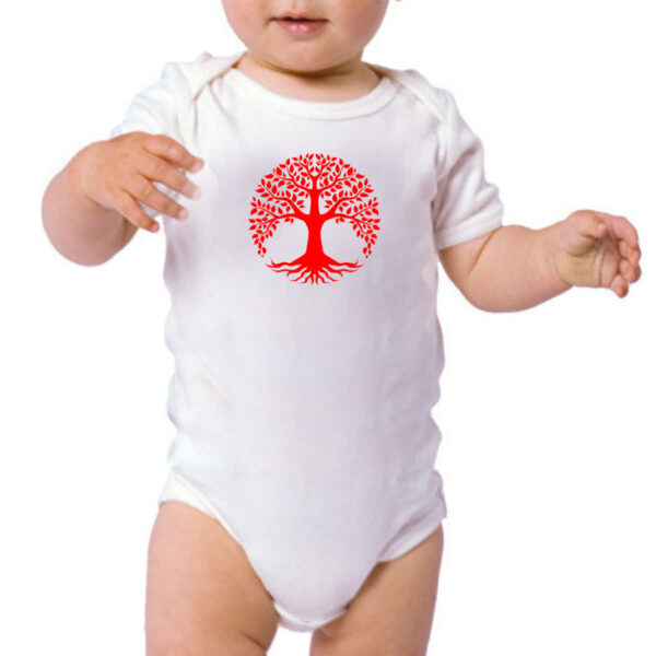 Body infantil Arvore da vida vermelha - Image 3