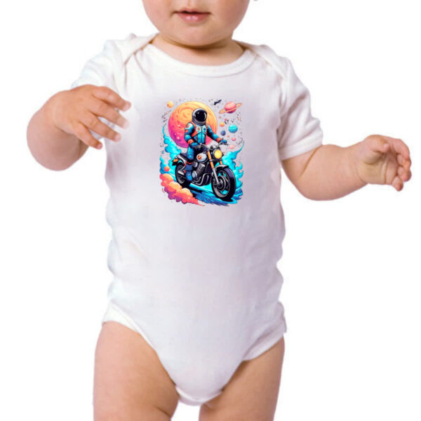 Body infantil Astronauta Motoqueiro - Imagem 3