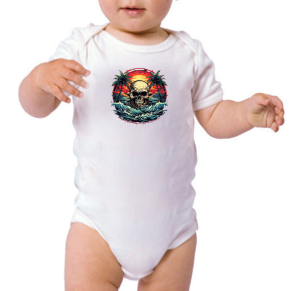 Body infantil Skull Sea Arte Sunset - Imagem 3