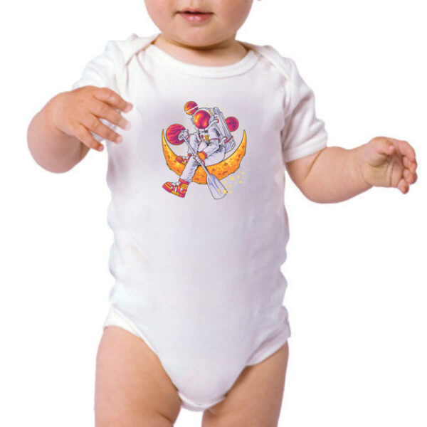 Body infantil Astronauta remando na lua - Imagem 3