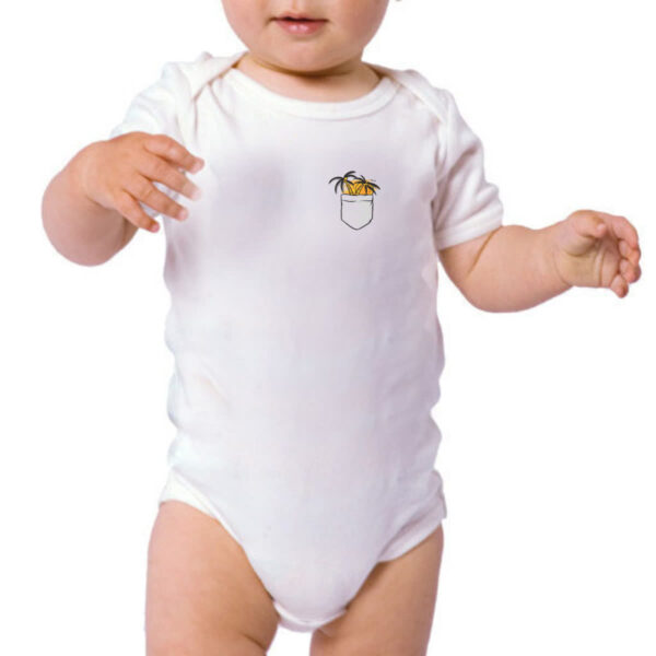 Body infantil Bolso com coqueiro sunset - Imagem 3