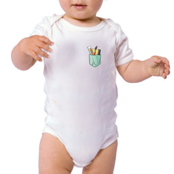 Body infantil Bolso de desenhista - Imagem 3