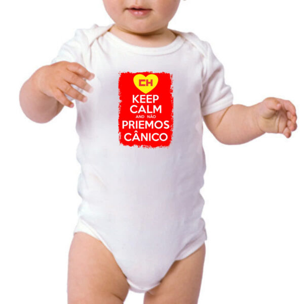 Body infantil Keep Calm and nao priemos canico - Imagem 3