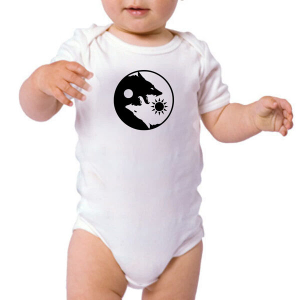Body infantil Yin e Yang Lobos - Imagem 3
