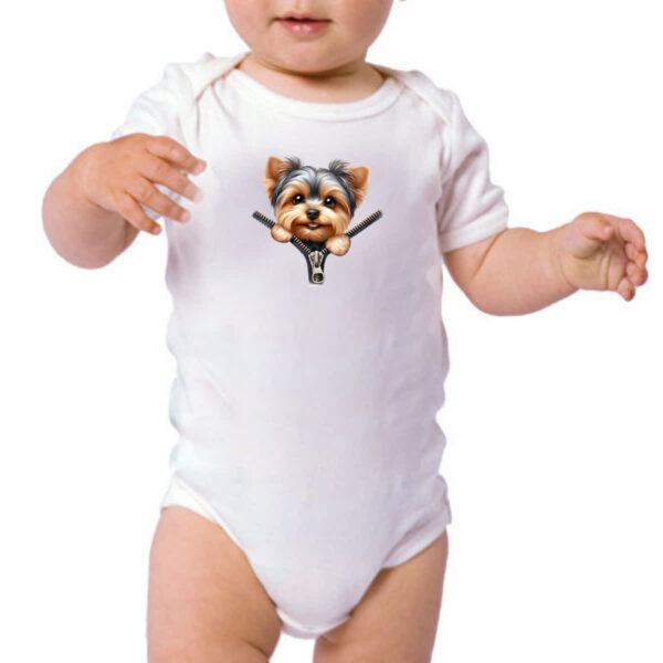 Body infantil Yorkshire Terrier no Ziper - Imagem 3