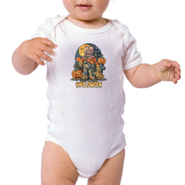 Body infantil Halloween pumpkin cemiterio - Imagem 3