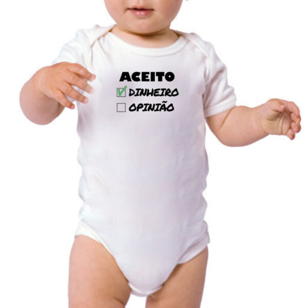 Body infantil Aceito dinheiro - Imagem 3