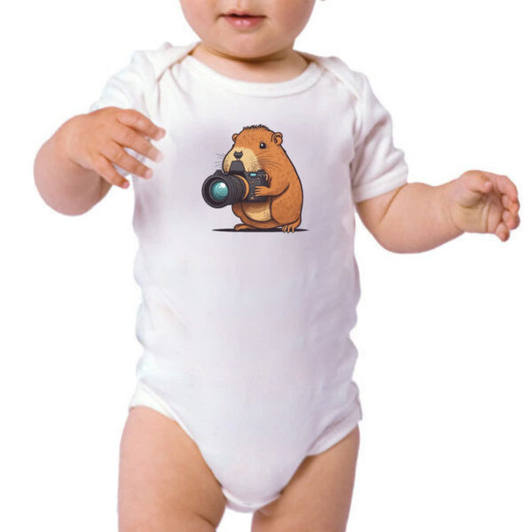 Body infantil Capivara fotografica - Imagem 3