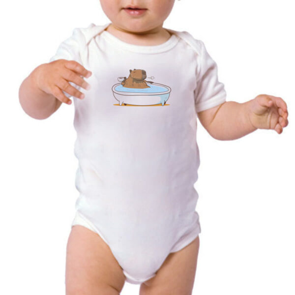 Body infantil Capivara relax cafe - Imagem 3