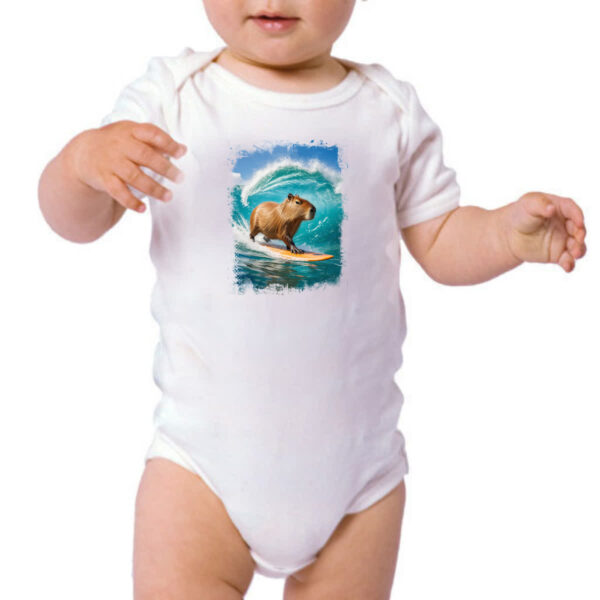 Body infantil Capivara surfando no Hawaii - Image 3