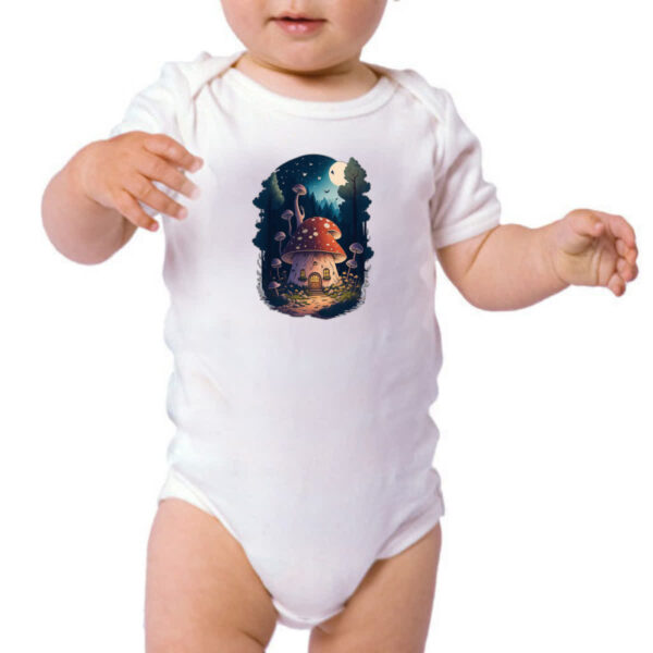 Body infantil Casa cogumelo dos duendes - Imagem 3
