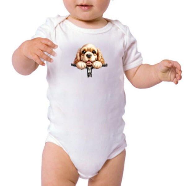 Body infantil Cavalier King Charles Spaniel no Ziper - Imagem 3