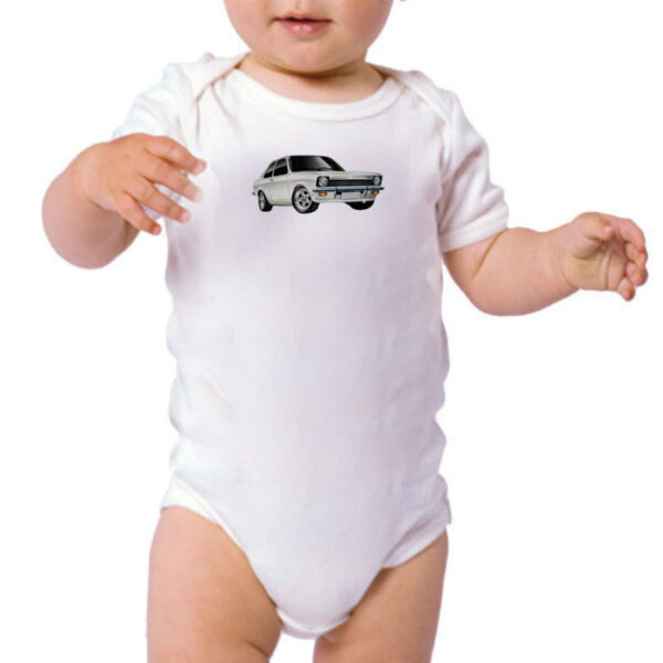 Body infantil Chevette Tubarao Branco - Imagem 3