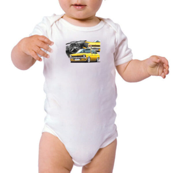 Body infantil Chevette primeira geracao amarelo - Imagem 3