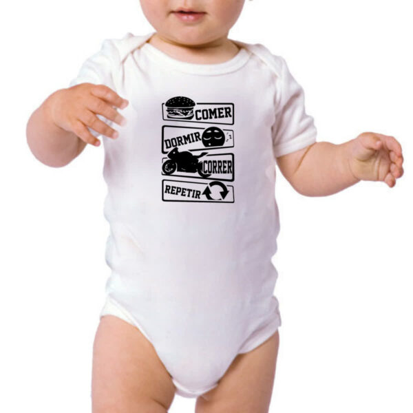 Body infantil Comer Dormir Correr Repetir - Imagem 3