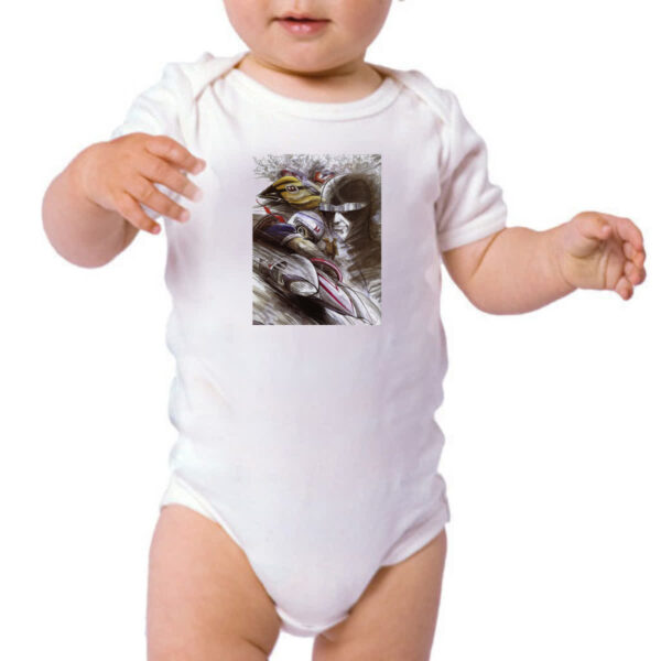 Body infantil Corredor X e Speed Racer Grafite Arte - Imagem 3