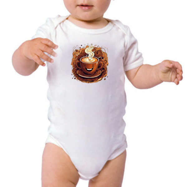 Body infantil Alegria com cafe - Imagem 3