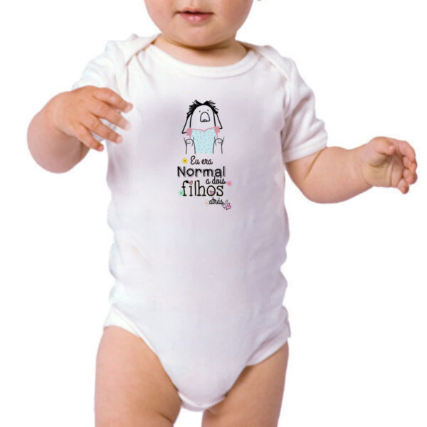 Body infantil Dias das mae Flork normal a dois filhos atras - Imagem 3