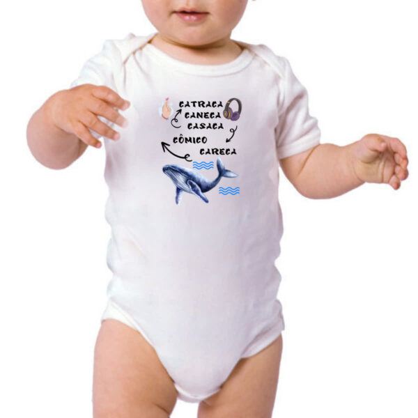 Body infantil Dorama Caneca Catraca Careca - Imagem 3