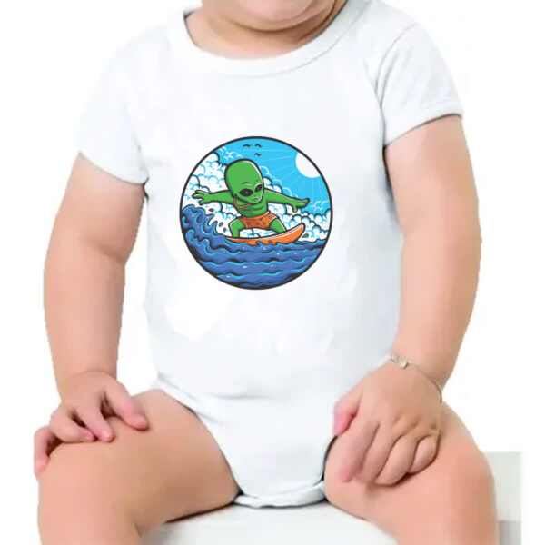 Body infantil Alien Surfista - Imagem 4