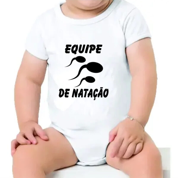 Body infantil Equipe de natacao espermatozoides - Imagem 4