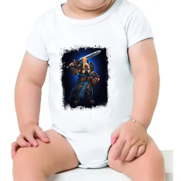 Body infantil Empires and Puzzles Heroi Rei Arthur - Imagem 4