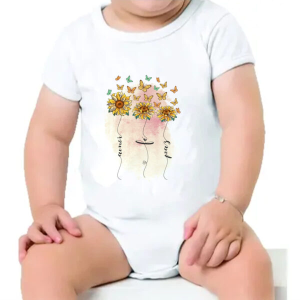 Body infantil Amor fe e paz - Imagem 4
