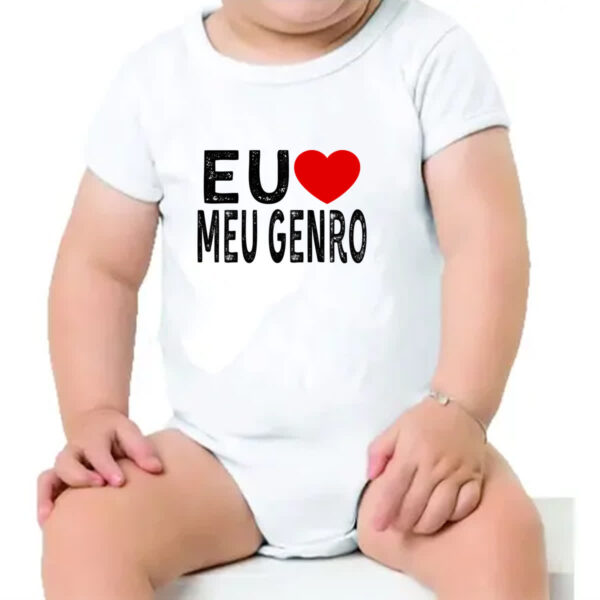 Body infantil Eu love meu genro - Imagem 4