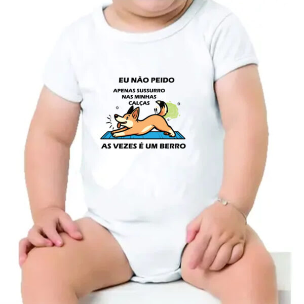 Body infantil Eu nao peido cachorro - Imagem 4