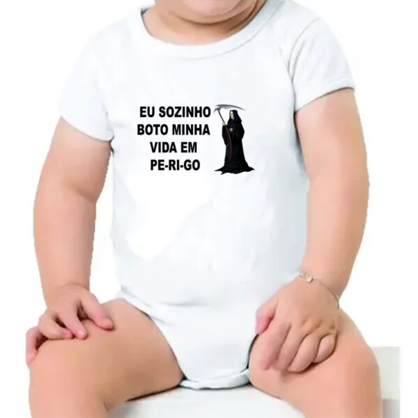 Body infantil Eu sozinho boto minha vida em perigo - Imagem 4