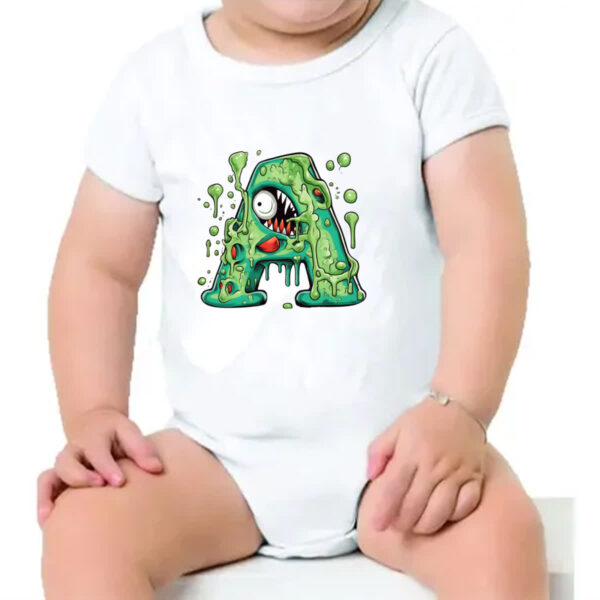 Body infantil Zumbi Alfabeto Letra A - Imagem 4