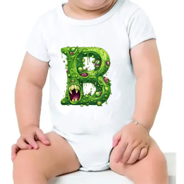 Body infantil Zumbi Alfabeto Letra B - Imagem 4