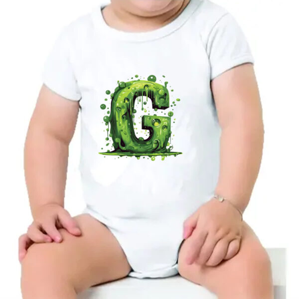 Body infantil Zumbi Alfabeto Letra G - Imagem 4