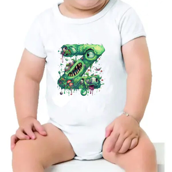 Body infantil Zumbi Alfabeto Letra Z - Imagem 4
