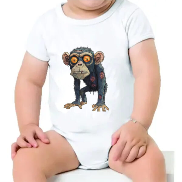 Body infantil Zumbi Chimpanze - Imagem 4