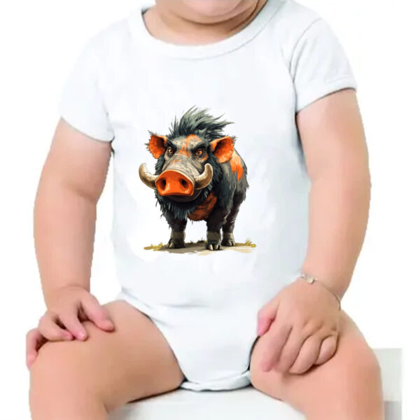 Body infantil Zumbi Javali - Imagem 4
