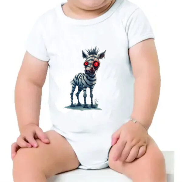 Body infantil Zumbi Zebra - Imagem 4