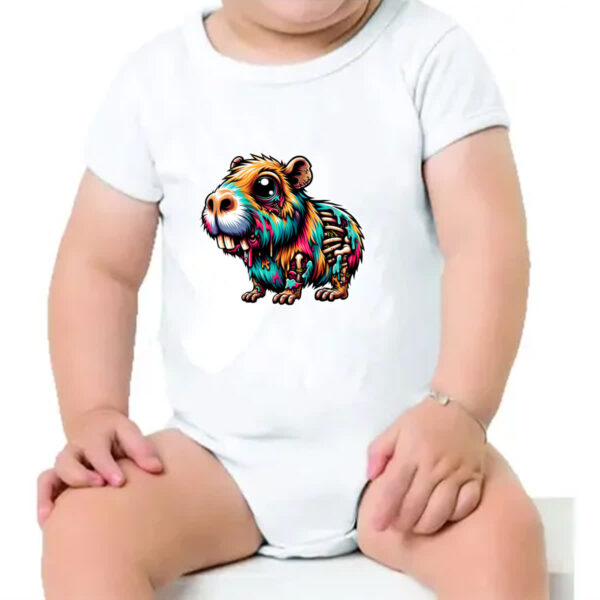 Body infantil Zumbi capivara - Imagem 4