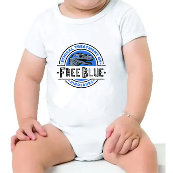 Body infantil Free Blue - Imagem 4