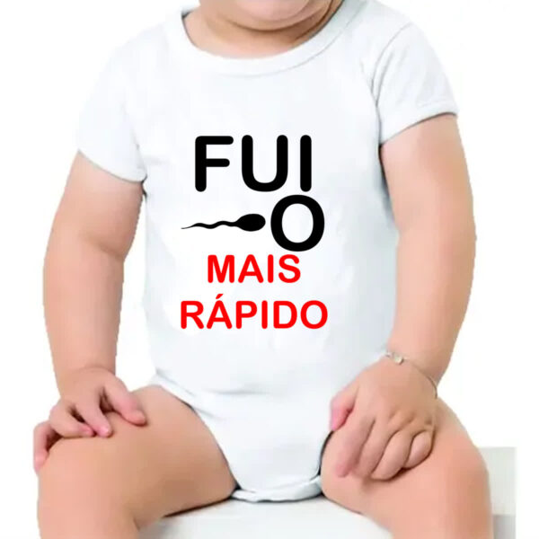 Body infantil Fui o mais rapido - Imagem 4